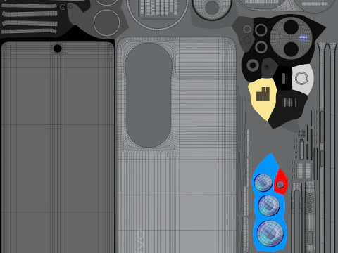 Vivo V40 Stellar Silver 3D Model