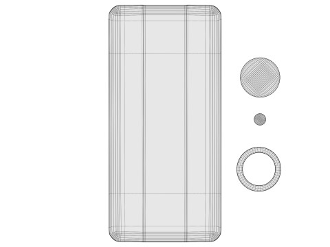 Vivo V40 Stellar Silver 3D-Modell