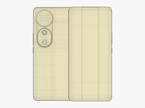 Vivo V40 Stellar Silver 3D Model