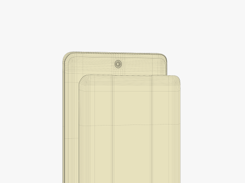 Vivo V40 Stellar Silver 3D-Modell