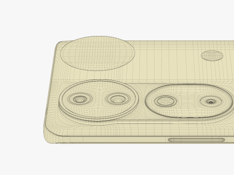 Vivo V40 Stellar Silver 3D-Modell