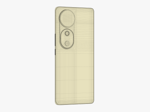 Vivo V40 Stellar Silver 3D-Modell