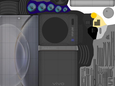 Vivo X90 Pro Plus Black Modelo 3D