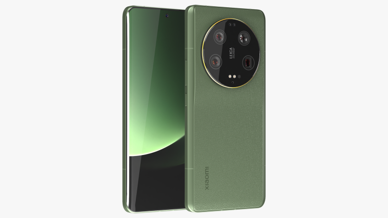 Xiaomi Mi 13 Ultra Green 3D Model .c4d .max .obj .3ds .fbx .stl .blend