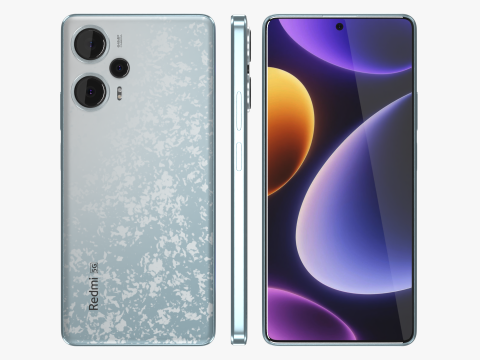 Xiaomi Redmi Note 12 Turbo White Modèle 3D