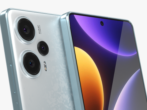 Xiaomi Redmi Note 12 Turbo White Modèle 3D