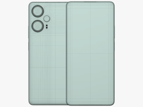 Xiaomi Redmi Note 12 Turbo White Modèle 3D