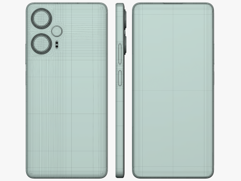 Xiaomi Redmi Note 12 Turbo White Modèle 3D
