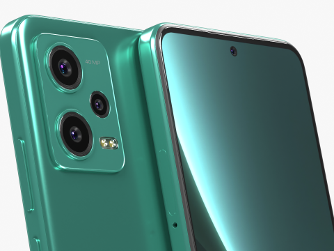 Xiaomi Redmi Note 12 Frosted Green 3D Модель