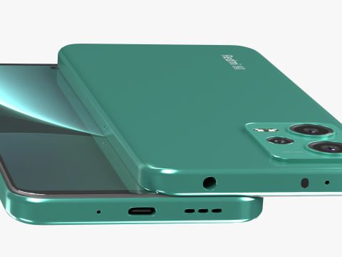 Xiaomi Redmi Note 12 Frosted Green 3D Модель