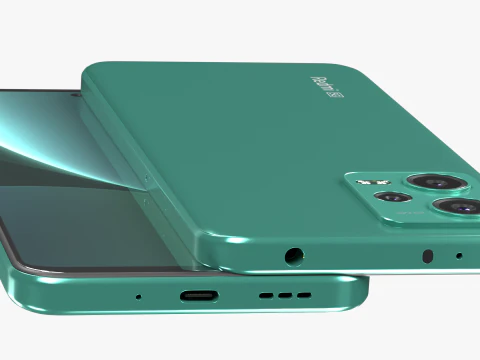 Xiaomi Redmi Note 12 Frosted Green 3D Model