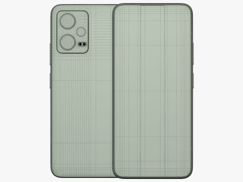 Xiaomi Redmi Note 12 Frosted Green 3D Модель