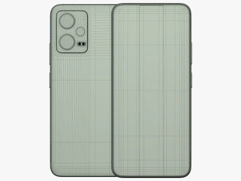 Xiaomi Redmi Note 12 Frosted Green 3D Model