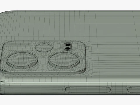 Xiaomi Redmi Note 12 Frosted Green 3D Model