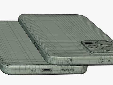 Xiaomi Redmi Note 12 Frosted Green 3D Модель