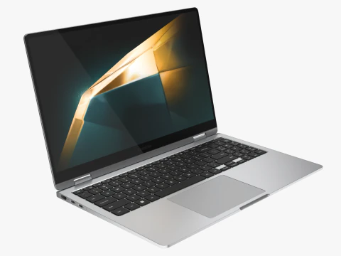 Samsung Galaxy Book 4 360 Silver 3D Model