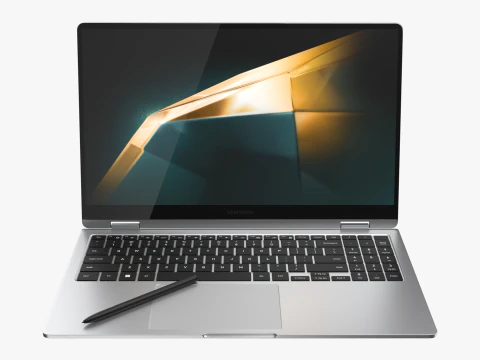 Samsung Galaxy Book 4 360 Silver 3D Model