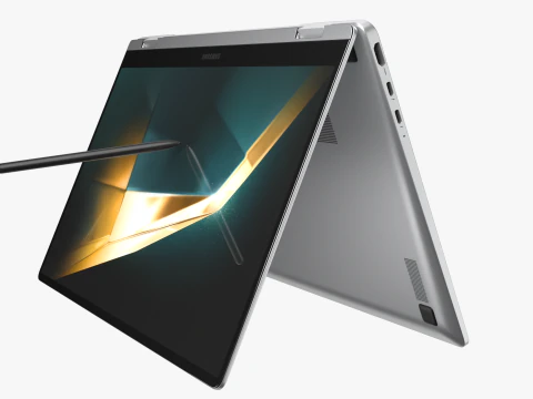 Samsung Galaxy Book 4 360 Silver 3D Model