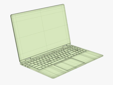 Samsung Galaxy Book 4 360 Silver 3D Model