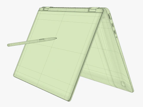 Samsung Galaxy Book 4 360 Silver 3D Model