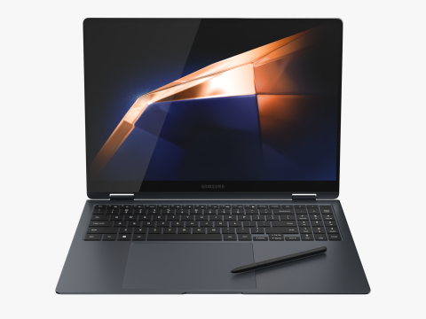 Samsung Galaxy Book 4 Pro 360 Gray 3Dモデル