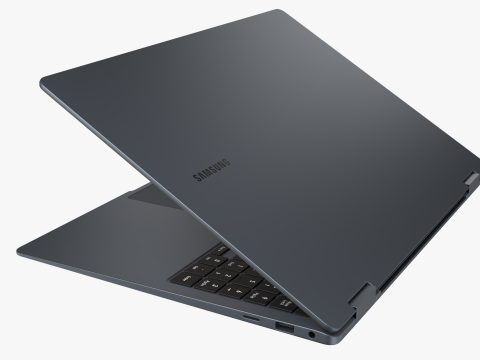 Samsung Galaxy Book 4 Pro 360 Gray 3Dモデル