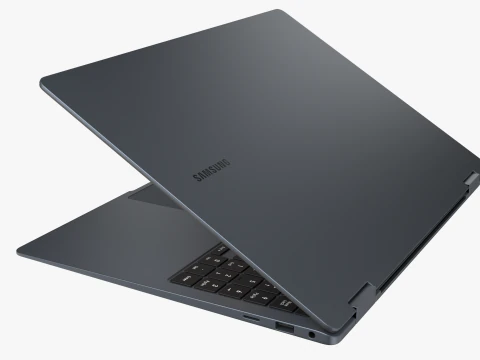 Samsung Galaxy Book 4 Pro 360 Gray 3D Model