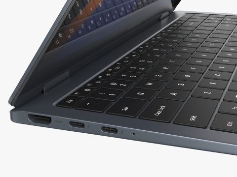 Samsung Galaxy Book 4 Pro 360 Gray 3Dモデル