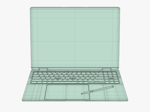 Samsung Galaxy Book 4 Pro 360 Gray 3Dモデル