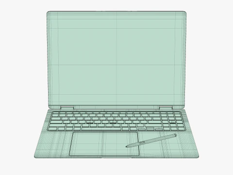 Samsung Galaxy Book 4 Pro 360 Gray 3D Model