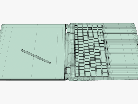 Samsung Galaxy Book 4 Pro 360 Gray 3Dモデル