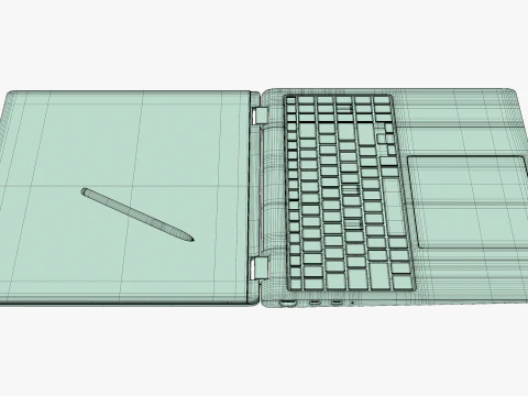 Samsung Galaxy Book 4 Pro 360 Gray 3D Model