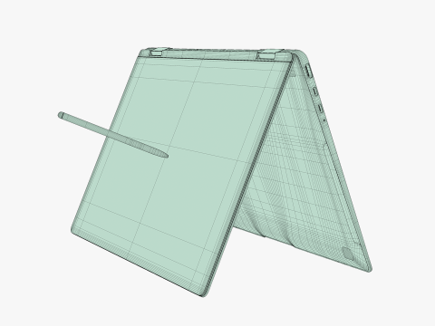 Samsung Galaxy Book 4 Pro 360 Gray 3Dモデル