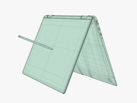 Samsung Galaxy Book 4 Pro 360 Gray 3D Model