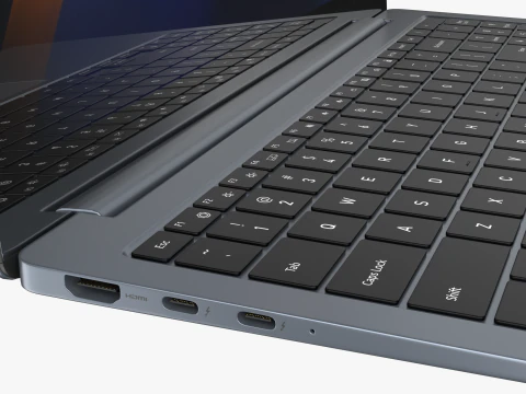Samsung Galaxy Book 4 Pro Gray 3D Model