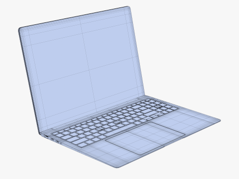 Samsung Galaxy Book 4 Pro Gray 3D-Modell