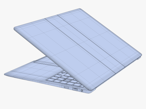 Samsung Galaxy Book 4 Pro Gray 3D-Modell