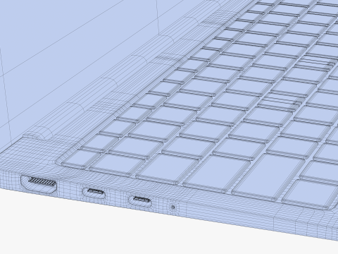 Samsung Galaxy Book 4 Pro Gray 3D-Modell