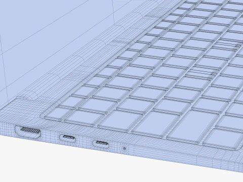 Samsung Galaxy Book 4 Pro Gray 3D Model