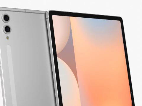 Samsung Galaxy Tab S10 Plus Silver 3D Model