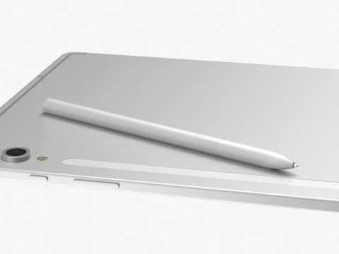 Samsung Galaxy Tab S10 Plus Silver 3D Model