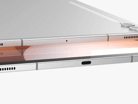 Samsung Galaxy Tab S10 Plus Silver 3D Model