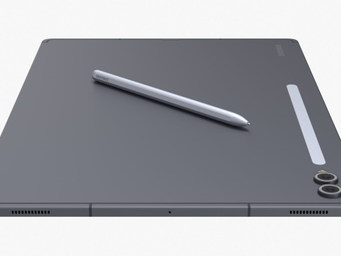 Samsung Galaxy Tab S10 Ultra Gray Model 3D