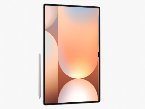 सैमसंग गैलेक्सी टैब S10 अल्ट्रा सिल्वर 3D मॉडल