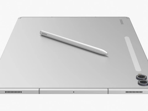 सैमसंग गैलेक्सी टैब S10 अल्ट्रा सिल्वर 3D मॉडल