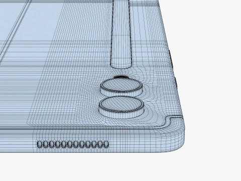सैमसंग गैलेक्सी टैब S10 अल्ट्रा सिल्वर 3D मॉडल