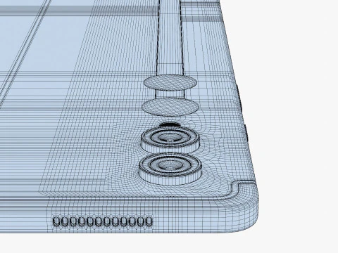 सैमसंग गैलेक्सी टैब S10 अल्ट्रा सिल्वर 3D मॉडल
