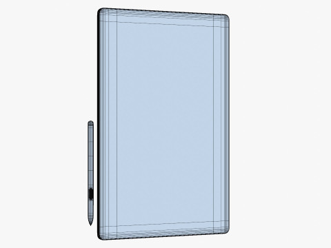 Samsung Galaxy Tab S10 Ultra Silver 3D मॉडल