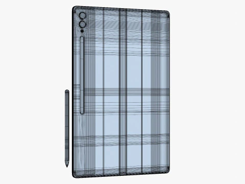 सैमसंग गैलेक्सी टैब S10 अल्ट्रा सिल्वर 3D मॉडल