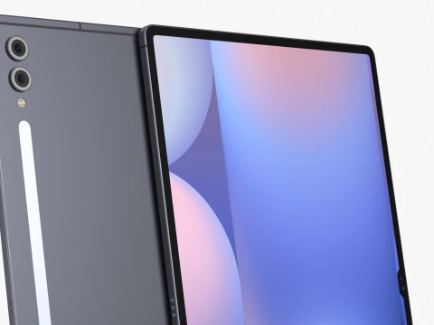 सैमसंग गैलेक्सी टैब S10 प्लस और अल्ट्रा ग्रे 3D मॉडल
